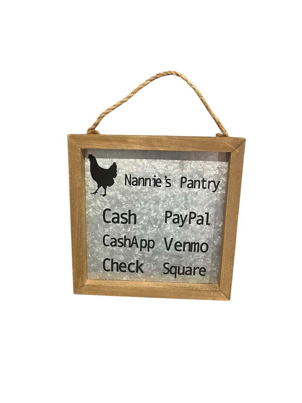 Nannie’s Pantry Rustic Farmhouse Wooden Sign